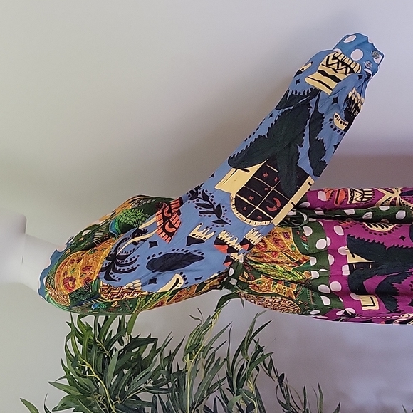 Farm Rio Earth Rainbow Shirtdress - Picture 10 of 14